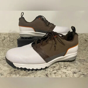 FootJoy Contour FIT Golf Shoes White/Brown Size Men’s 8M